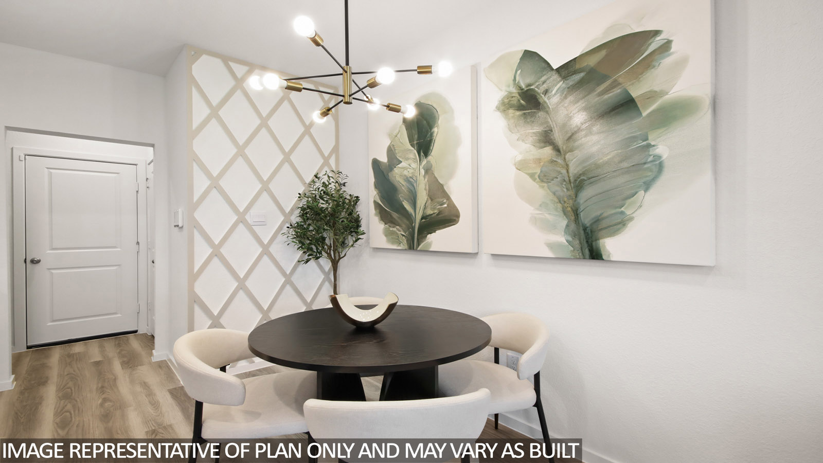dining area with vinyl flooring