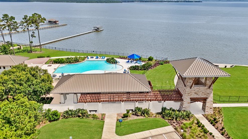 amenity center and lake