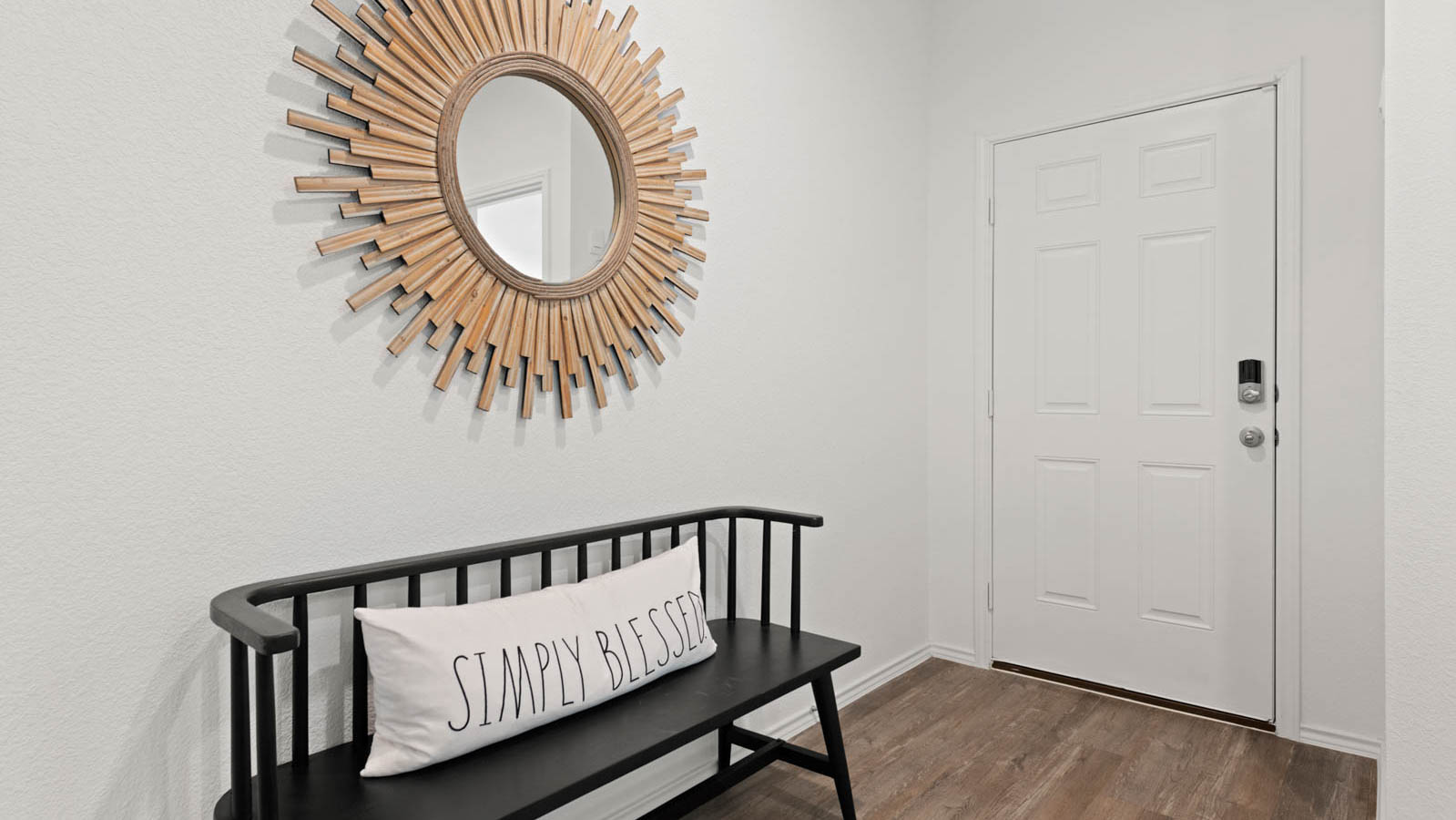 entry way with vinyl flooring