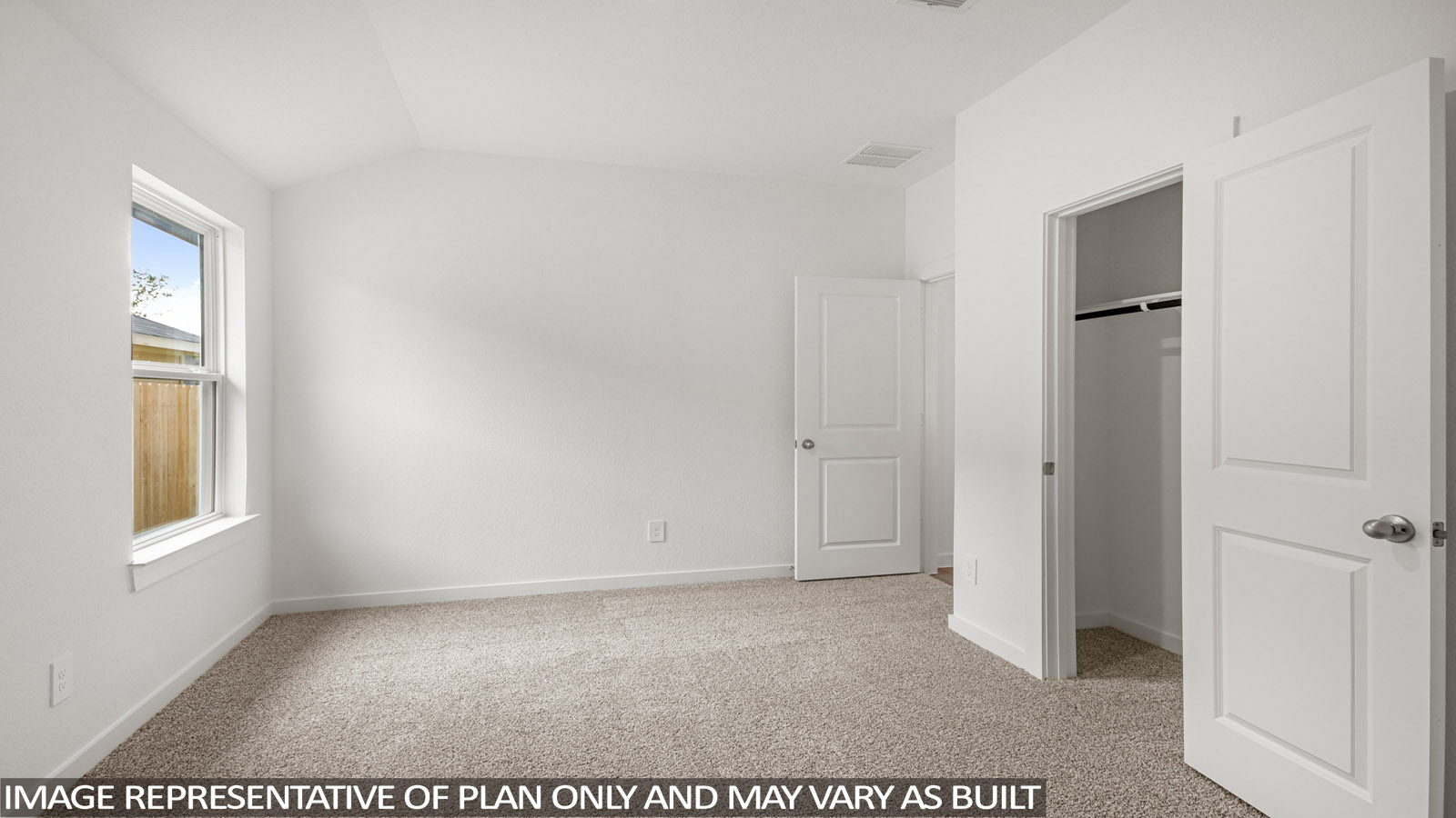 Secondary bedroom with bright window