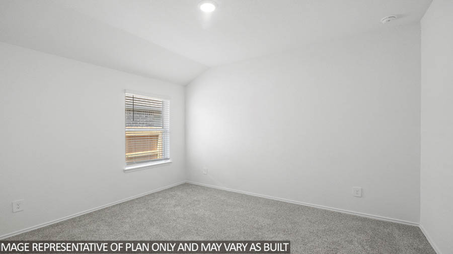 Secondary bedroom with bright window