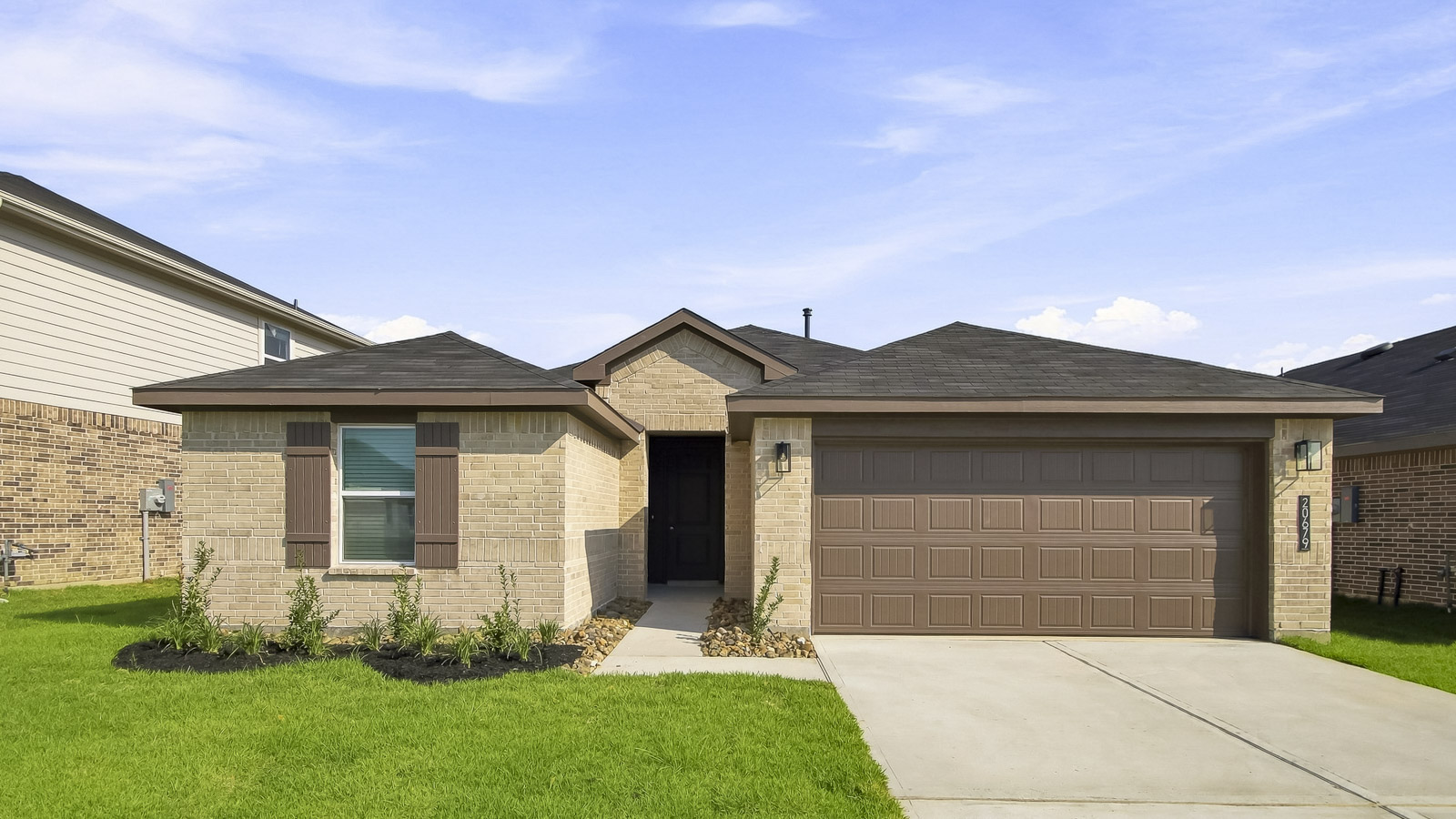 This home — photograph published by the builder