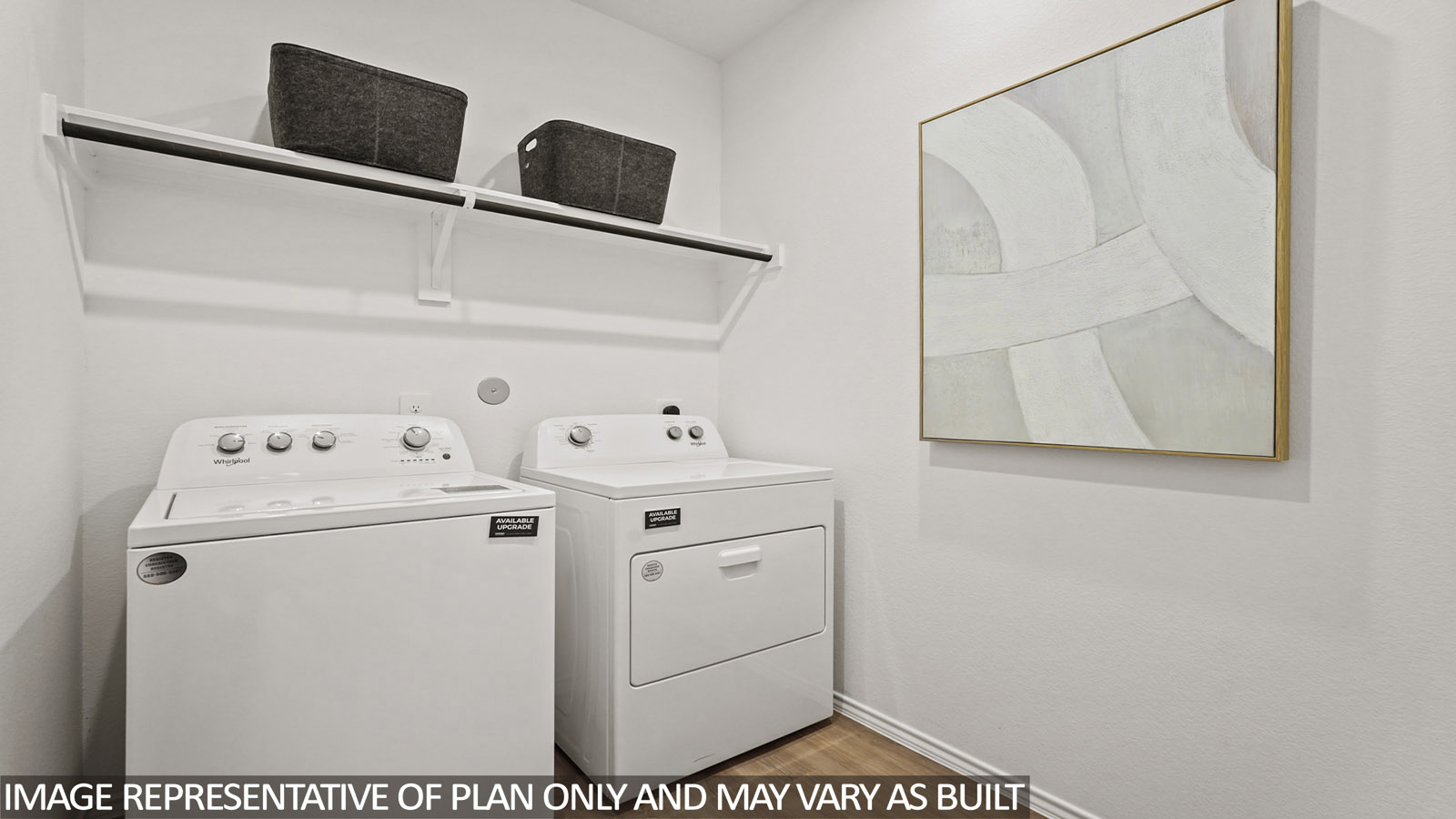 utility room with vinyl flooring
