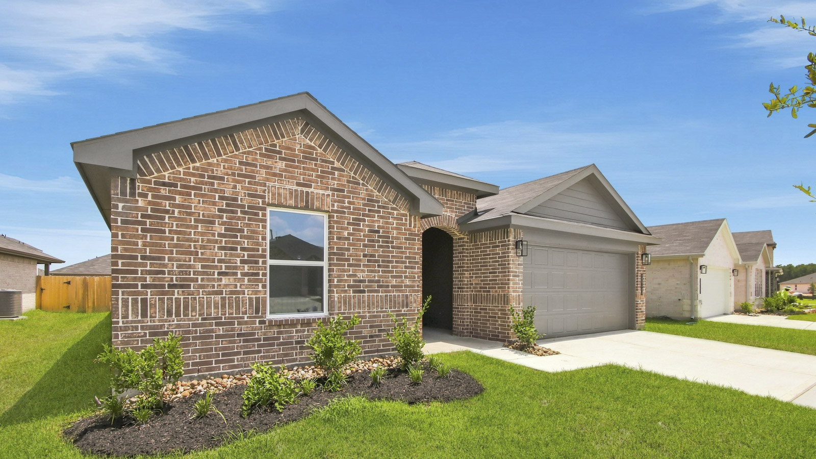Two story home with two car garage