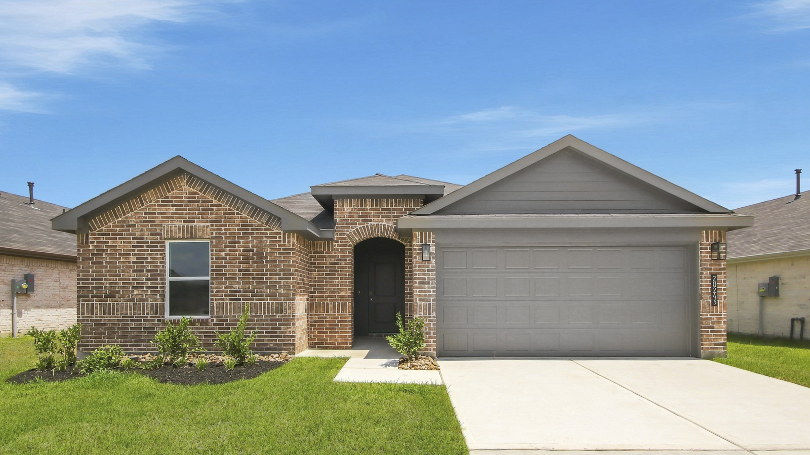 Two story home with two car garage