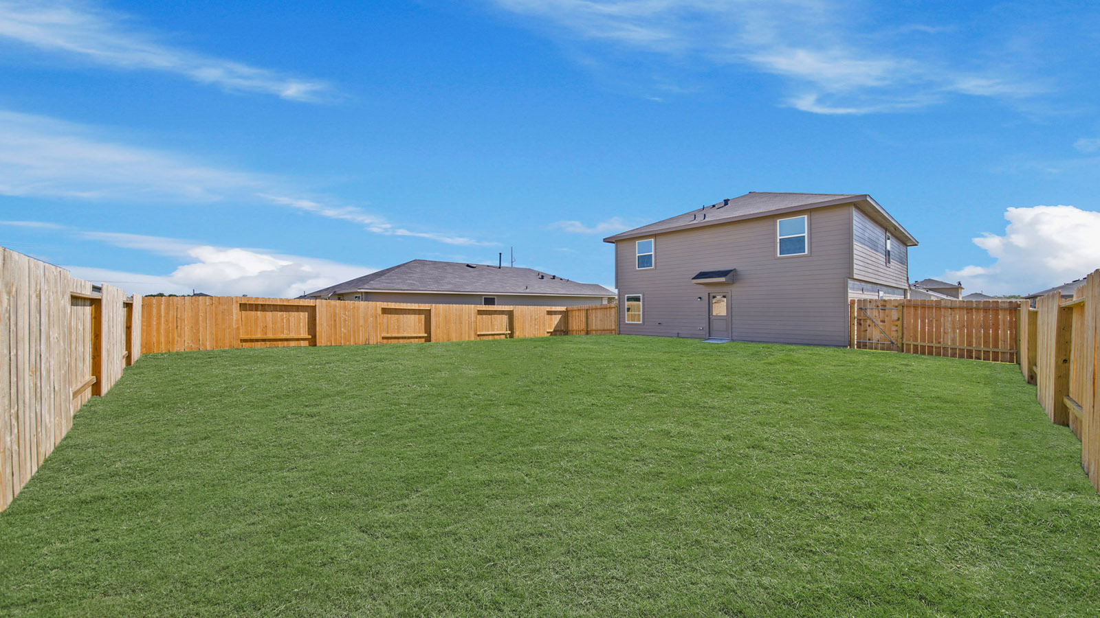 Fully Landscaped backyard