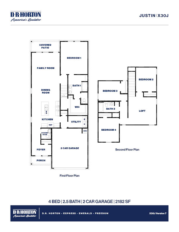 X30J/Justin Floor Plan
