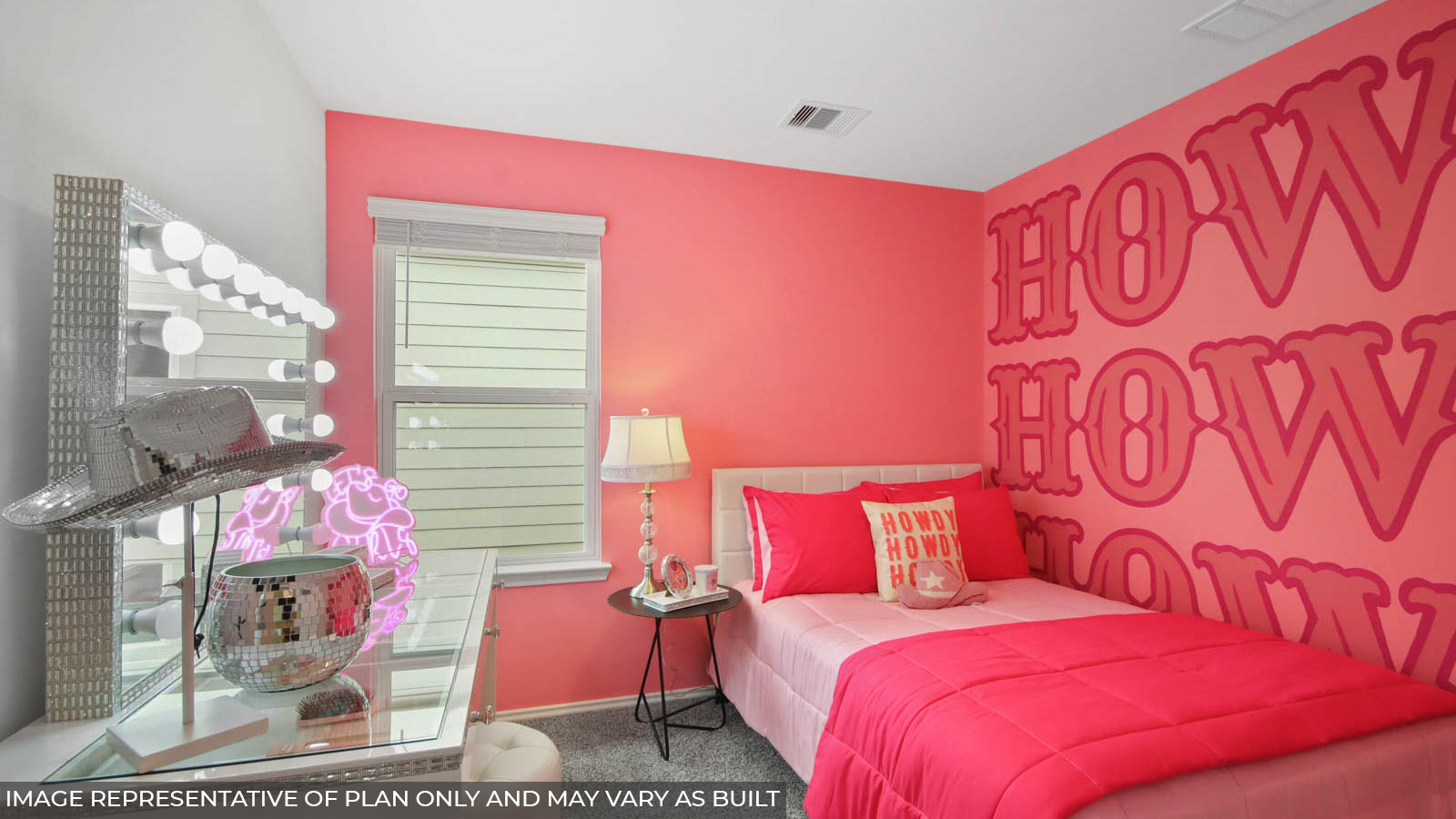 Secondary bedroom with carpet flooring and a bright window.