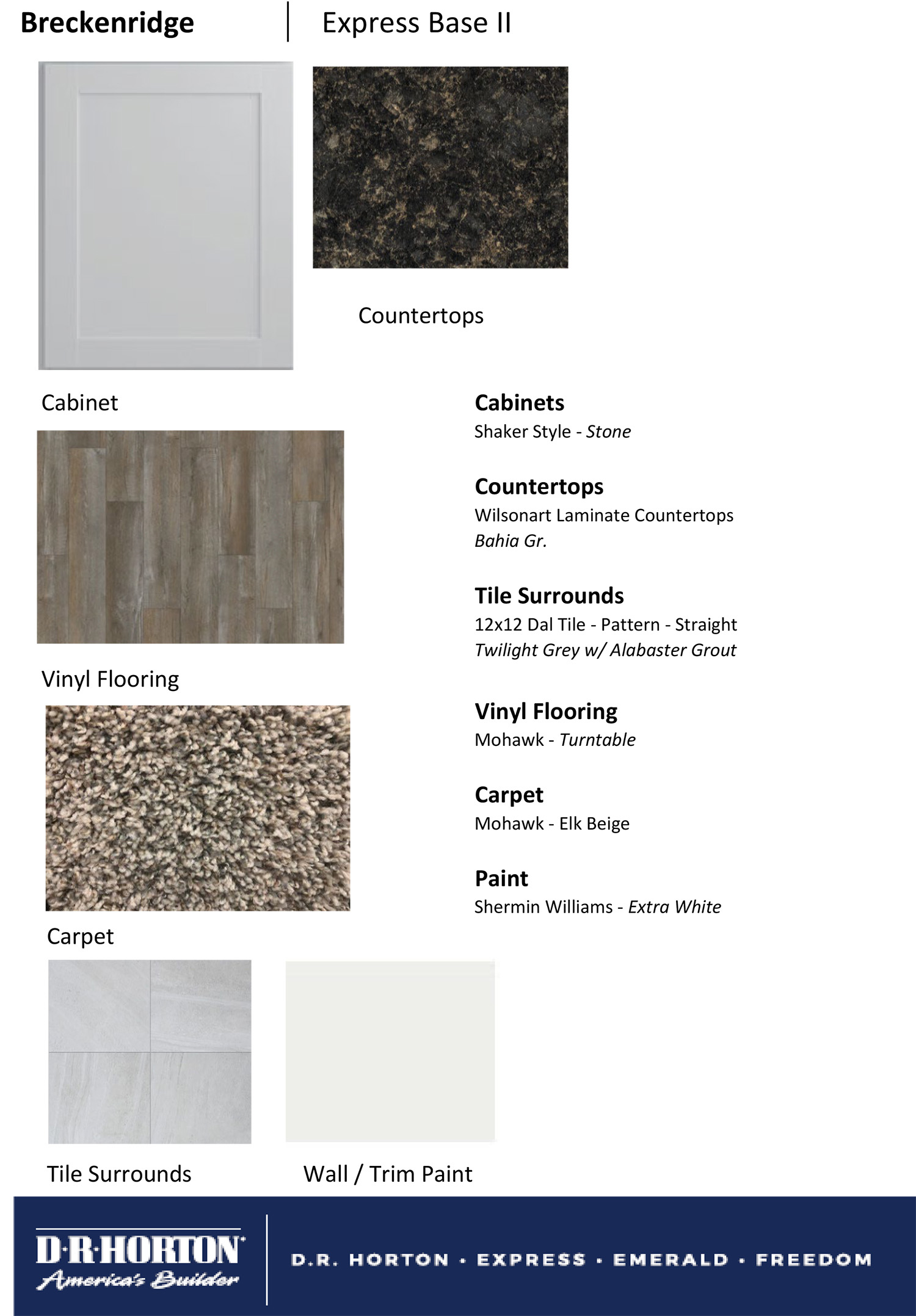 Mohawk Vinyl Flooring, 12x12 Dal Tile Surrounds, and Shake Style Cabinets