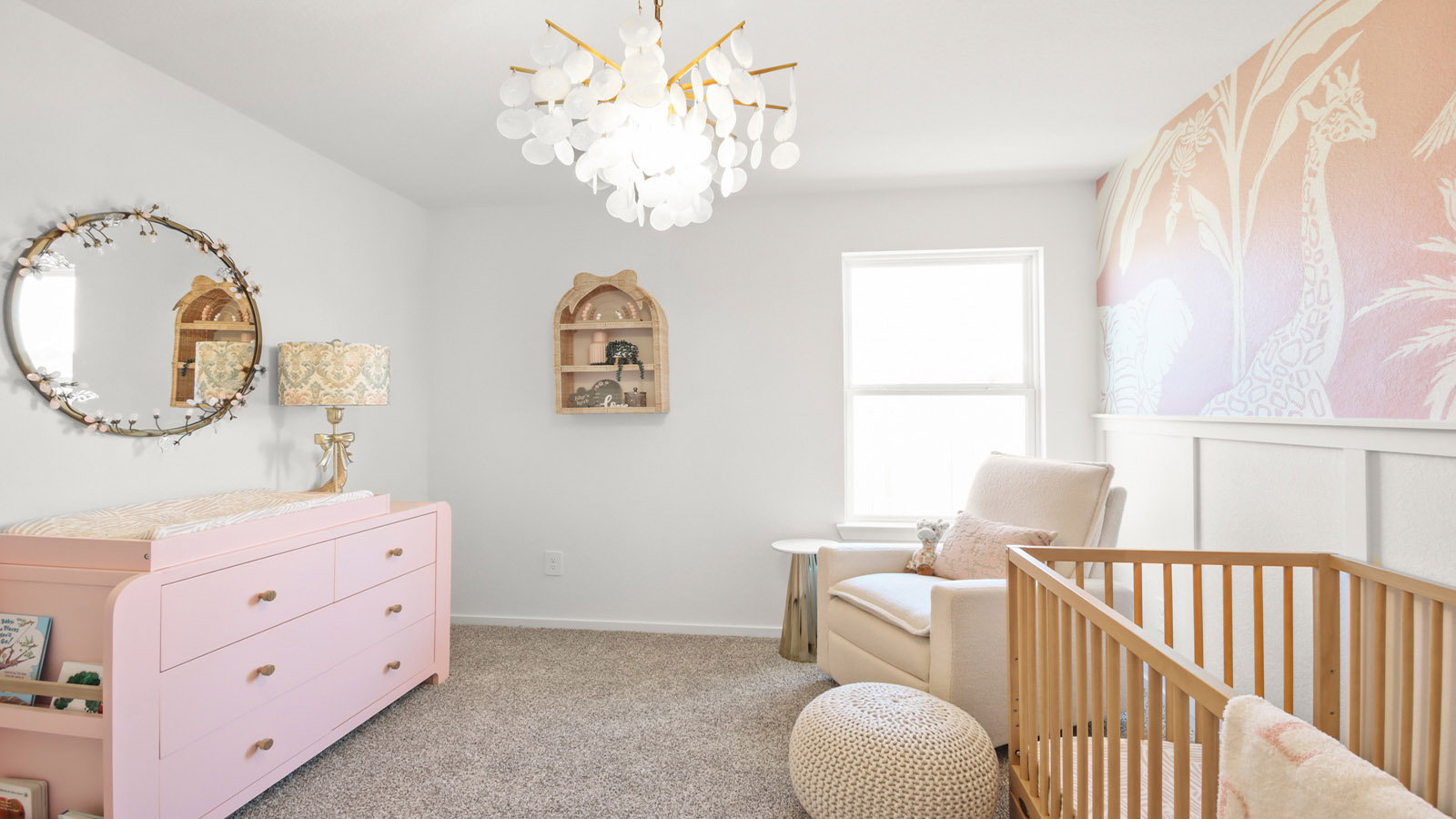 Secondary bedroom with carpet flooring