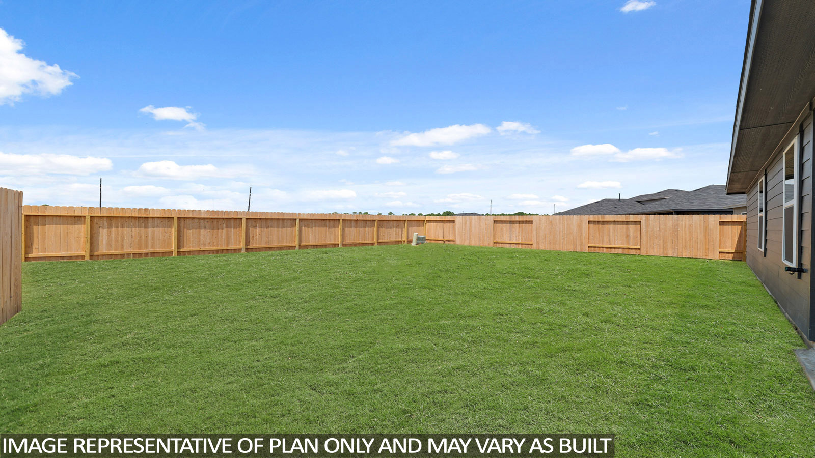 Fully Landscaped backyard