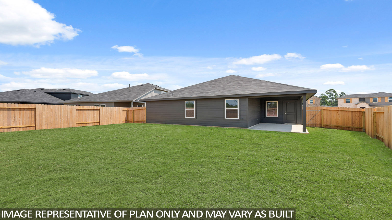 Fully Landscaped backyard