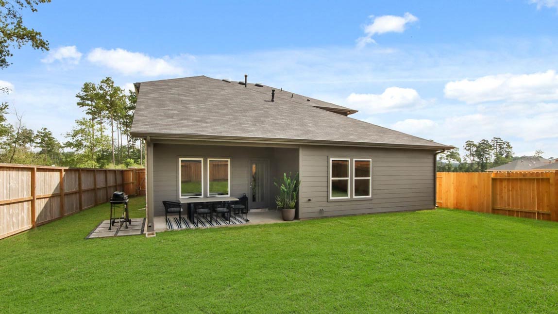 Fully Landscaped backyard