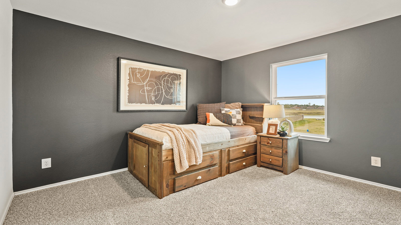 secondary bedroom with bright window
