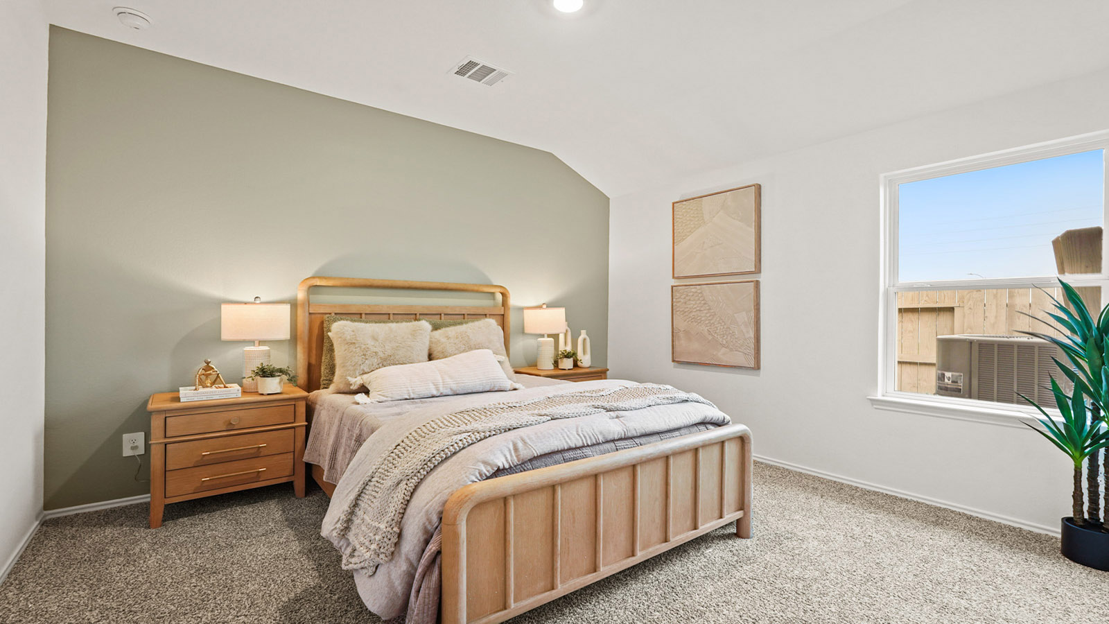 secondary bedroom with bright window