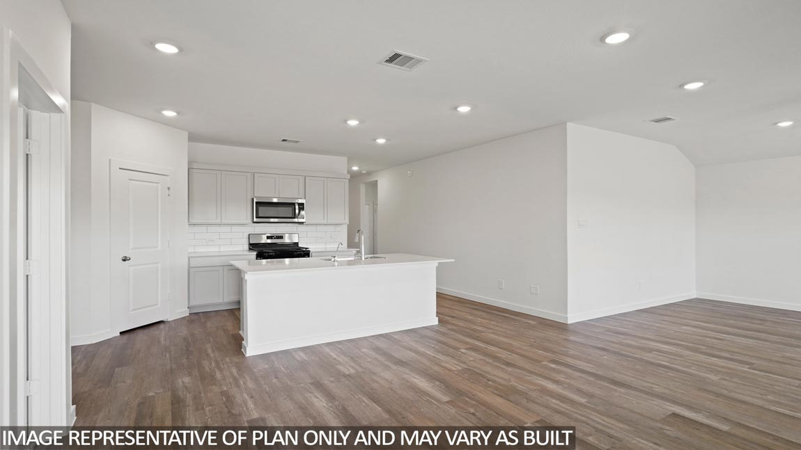 Kitchen with vinyl flooring
