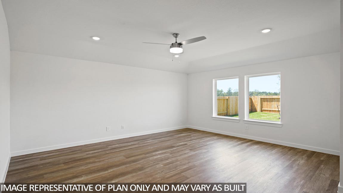 Dining area with vinyl flooring