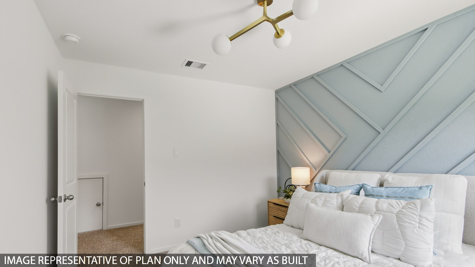 Secondary bedroom with bright window