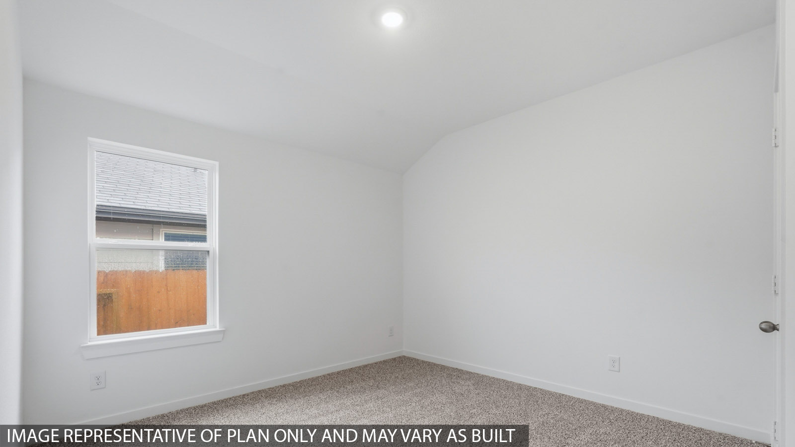 Secondary bedroom with bright window