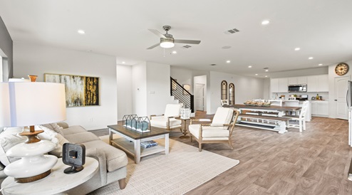 Open concept living space