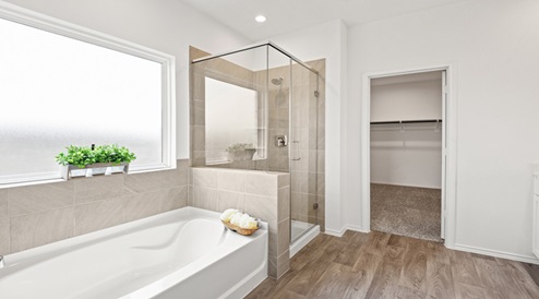 Primary bathroom with Tub and Shower