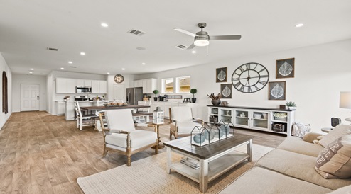 Open concept living space