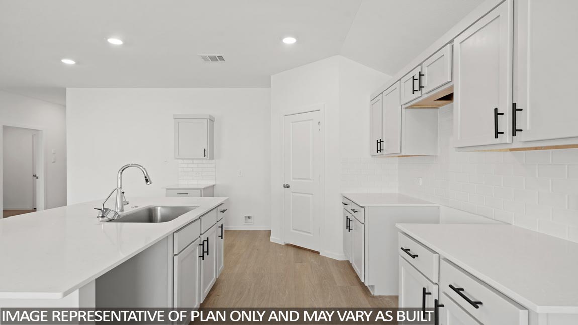 Open concept living, dining, and kitchen area