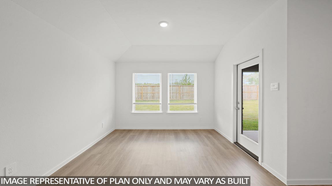 Open concept living, dining, and kitchen area