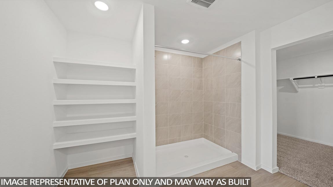 Primary bathroom with double sinks