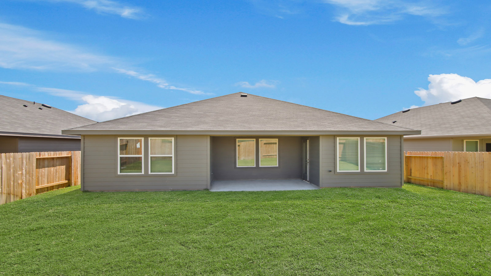 Fully Landscaped backyard