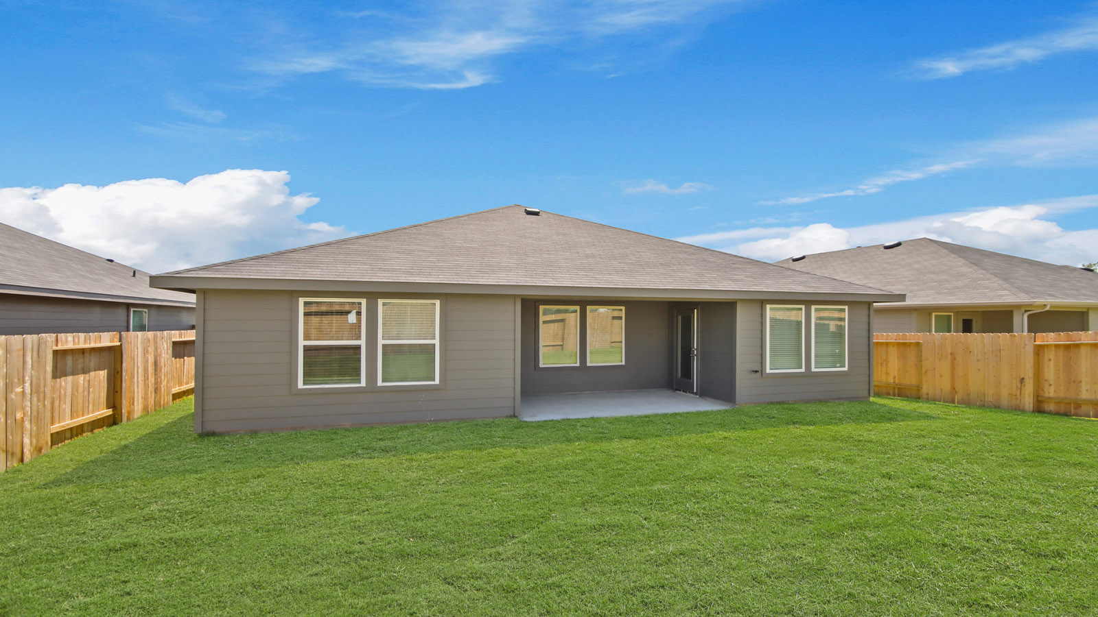 Fully Landscaped backyard