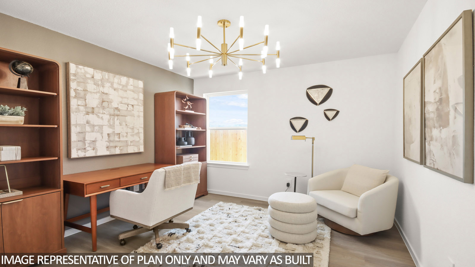 Study with vinyl flooring
