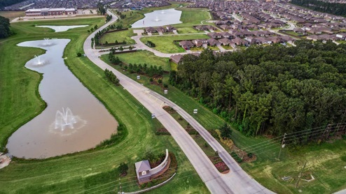 Aerial photo of Harrington Trails