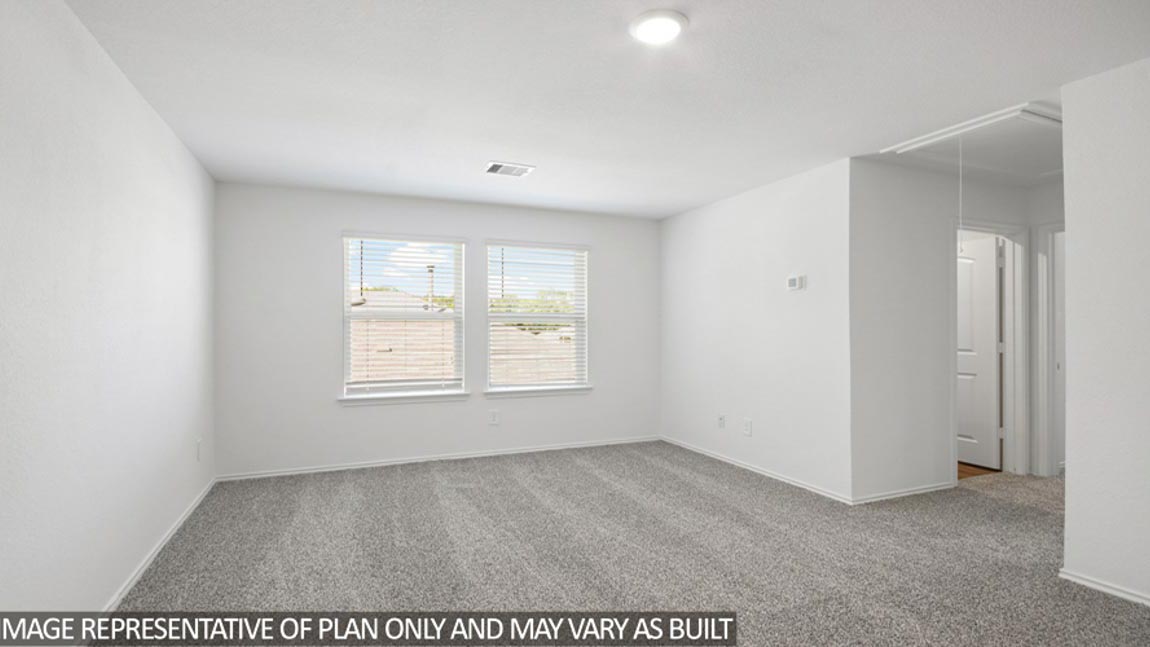 Second bedroom, flex-office, study, entertainment, game, craft room in this new construction D.R. Horton home