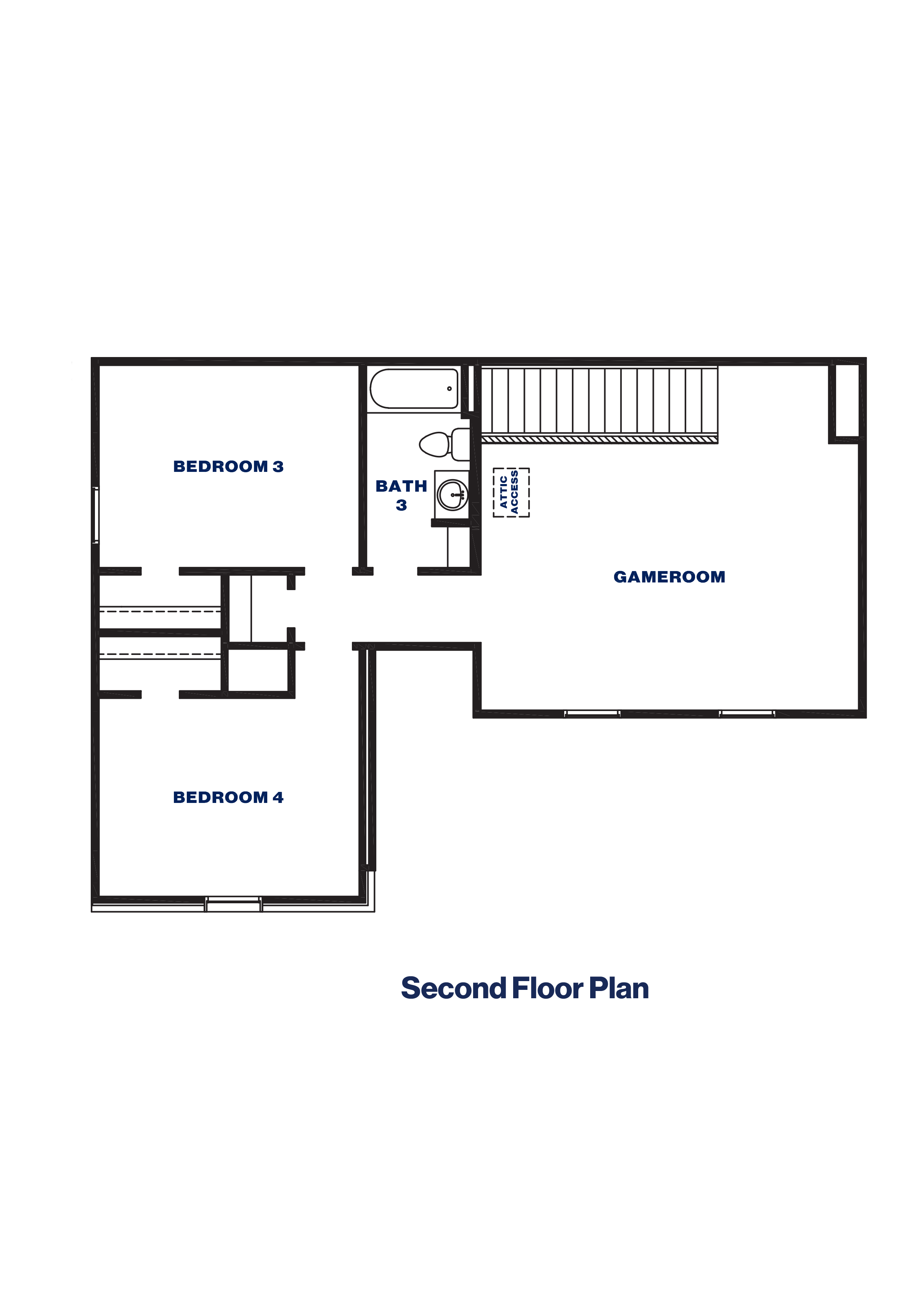 X40O Second-Story Floor Plan