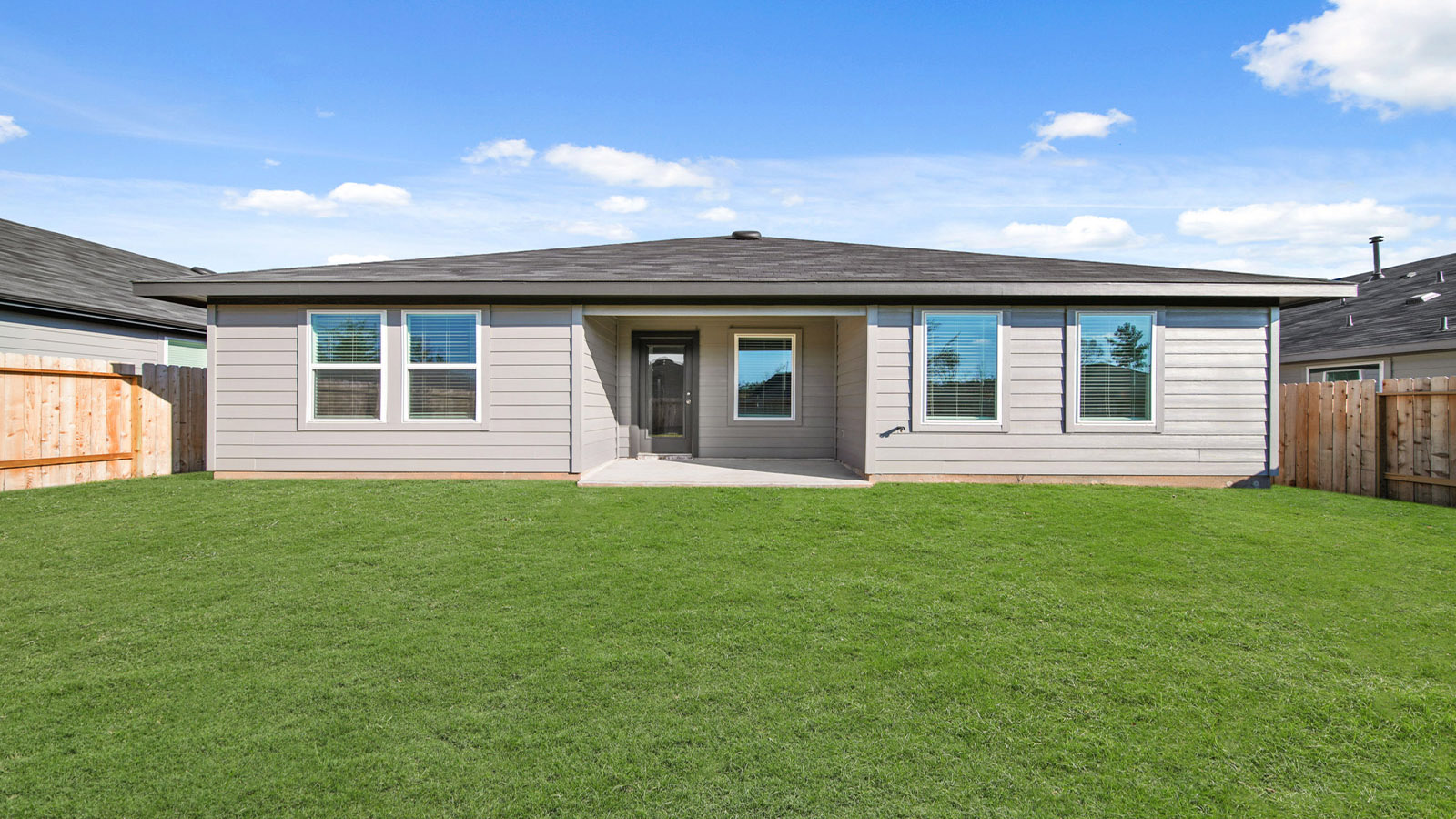 Fully Landscaped backyard