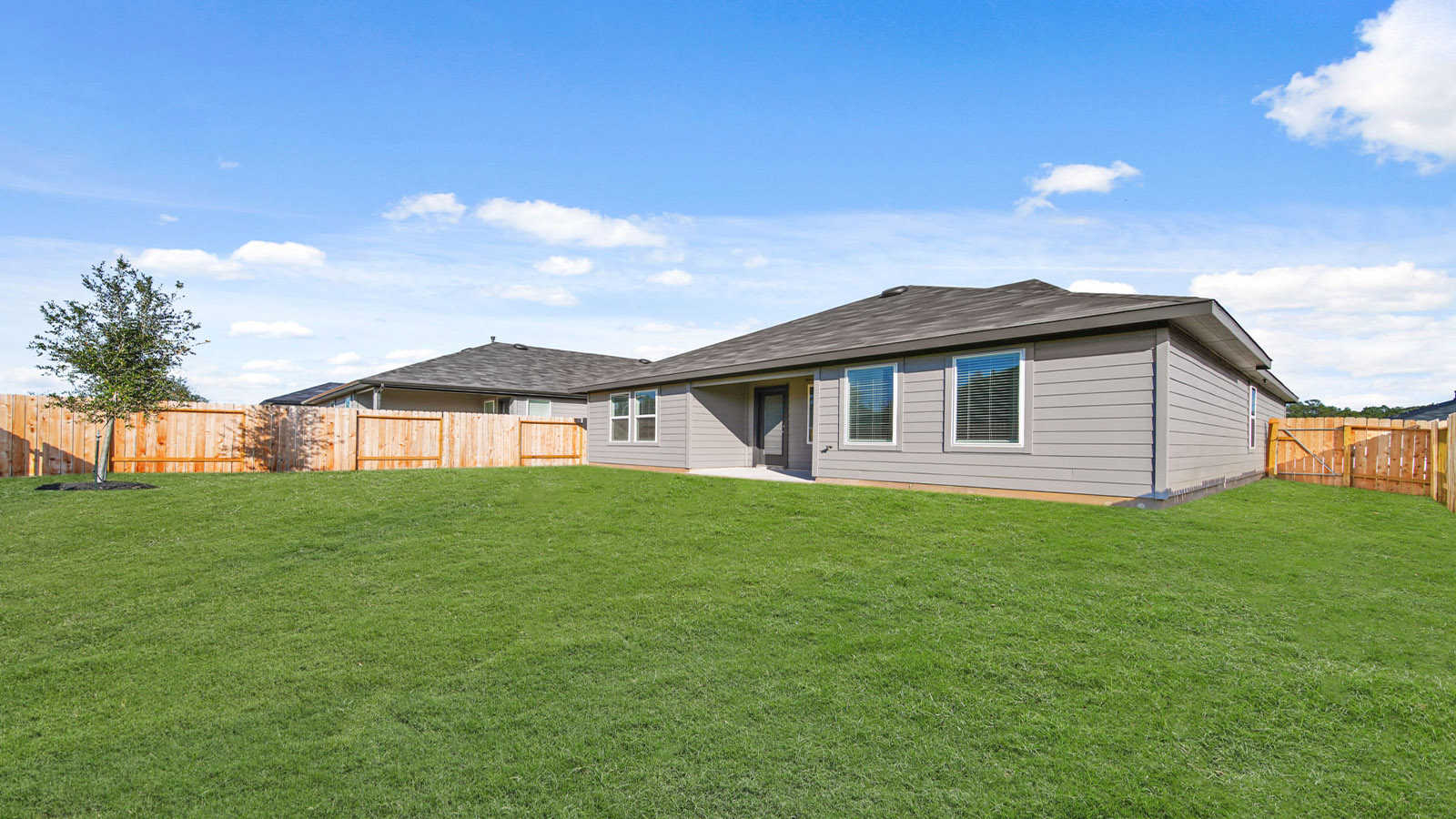 Fully Landscaped backyard