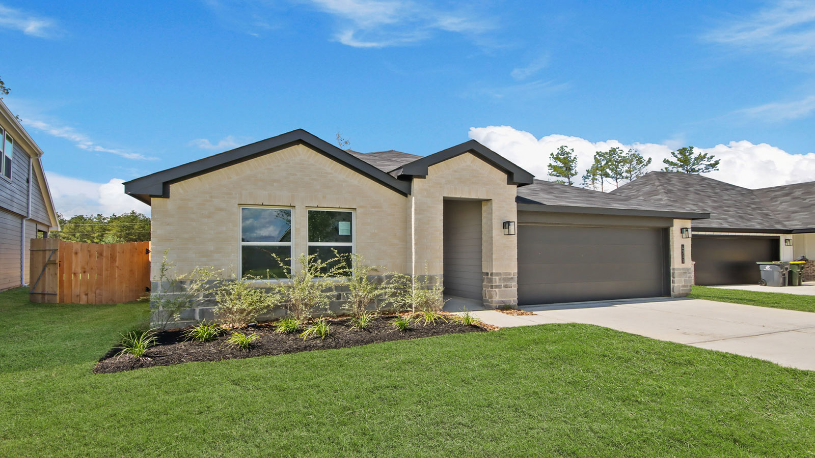 Right-side exterior angle showcasing roofline, exterior finishes, and curb appeal