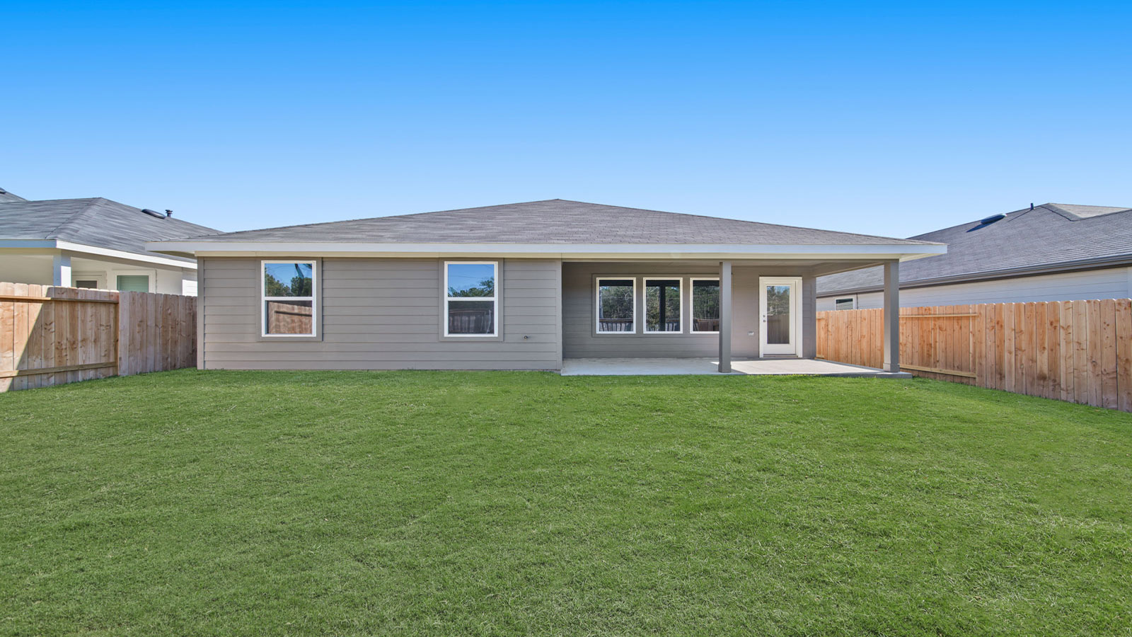 Fully Landscaped backyard