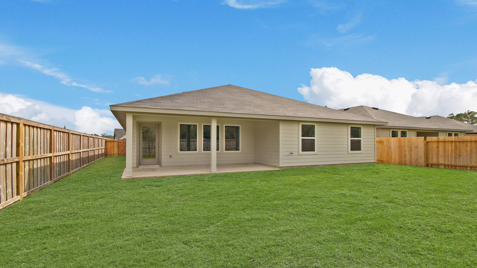 Fully Landscaped backyard