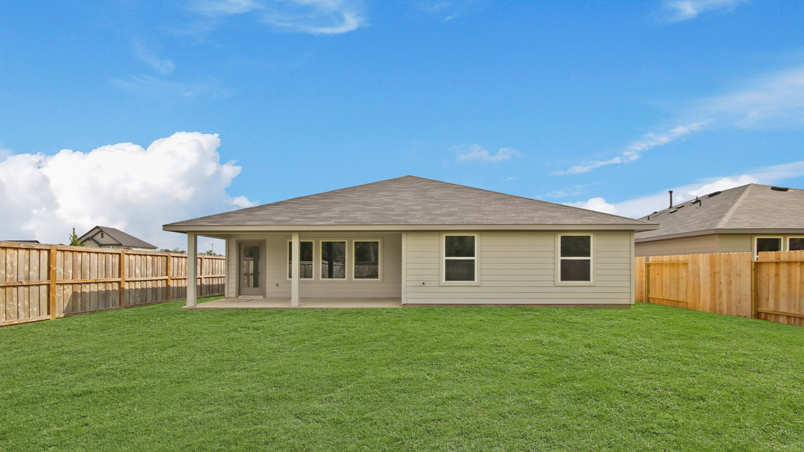 Fully Landscaped backyard