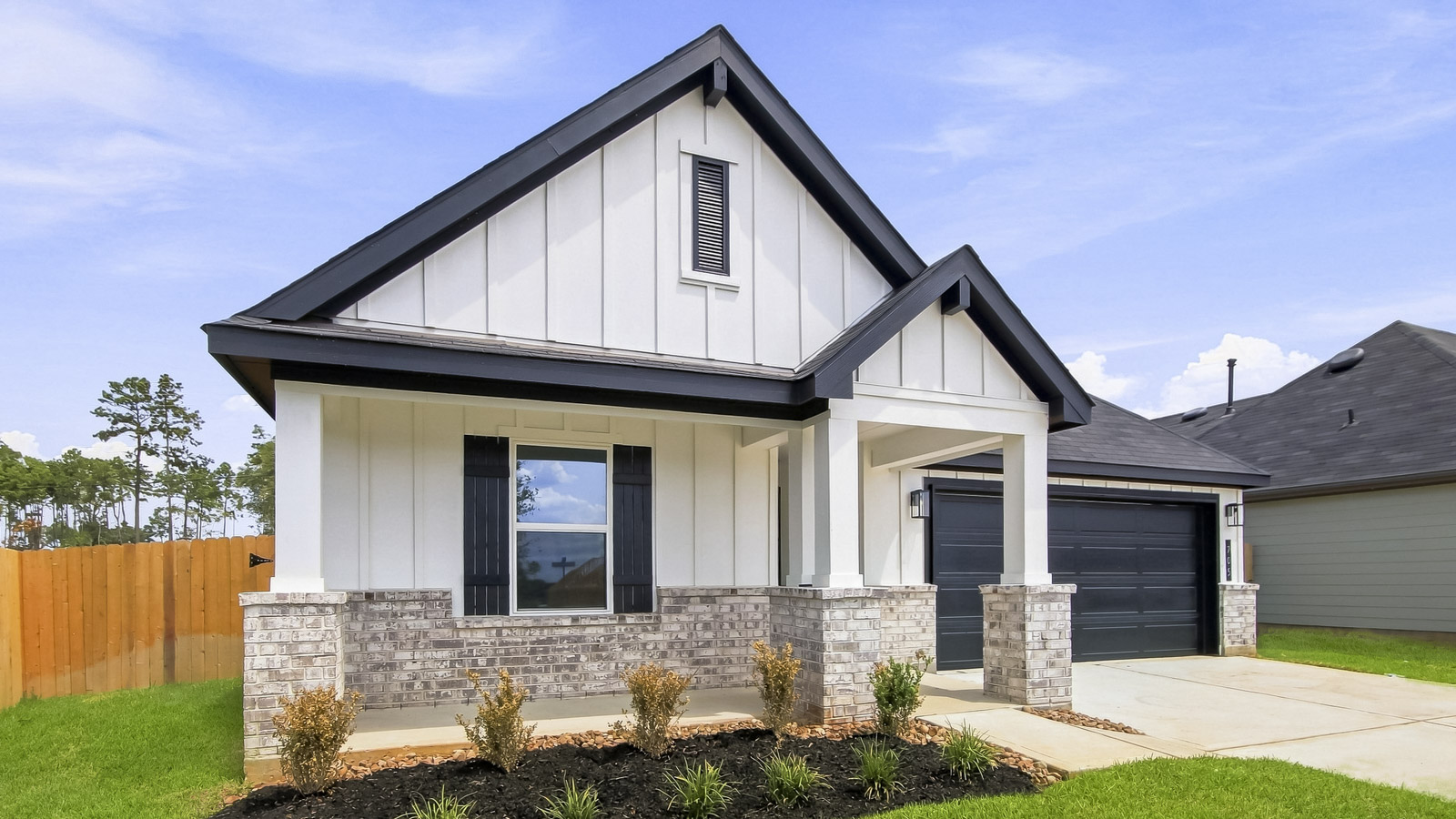 Two story home with two car garage