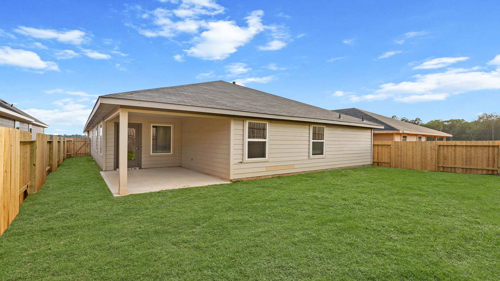Fully Landscaped backyard