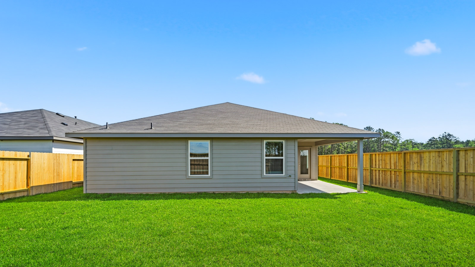 Fully Landscaped backyard