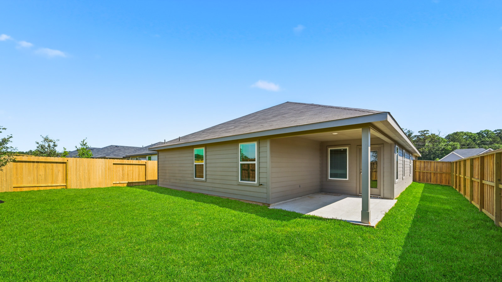 Fully Landscaped backyard