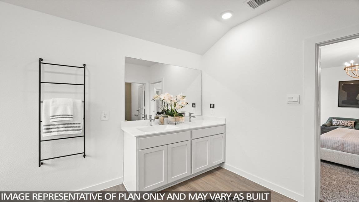 Primary bathroom with tub and shower