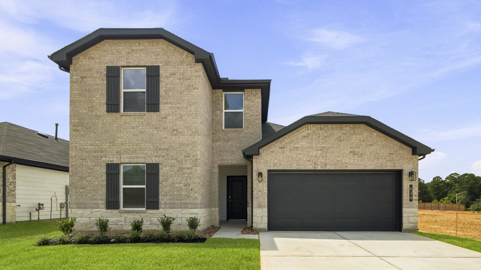 This home — photograph published by the builder