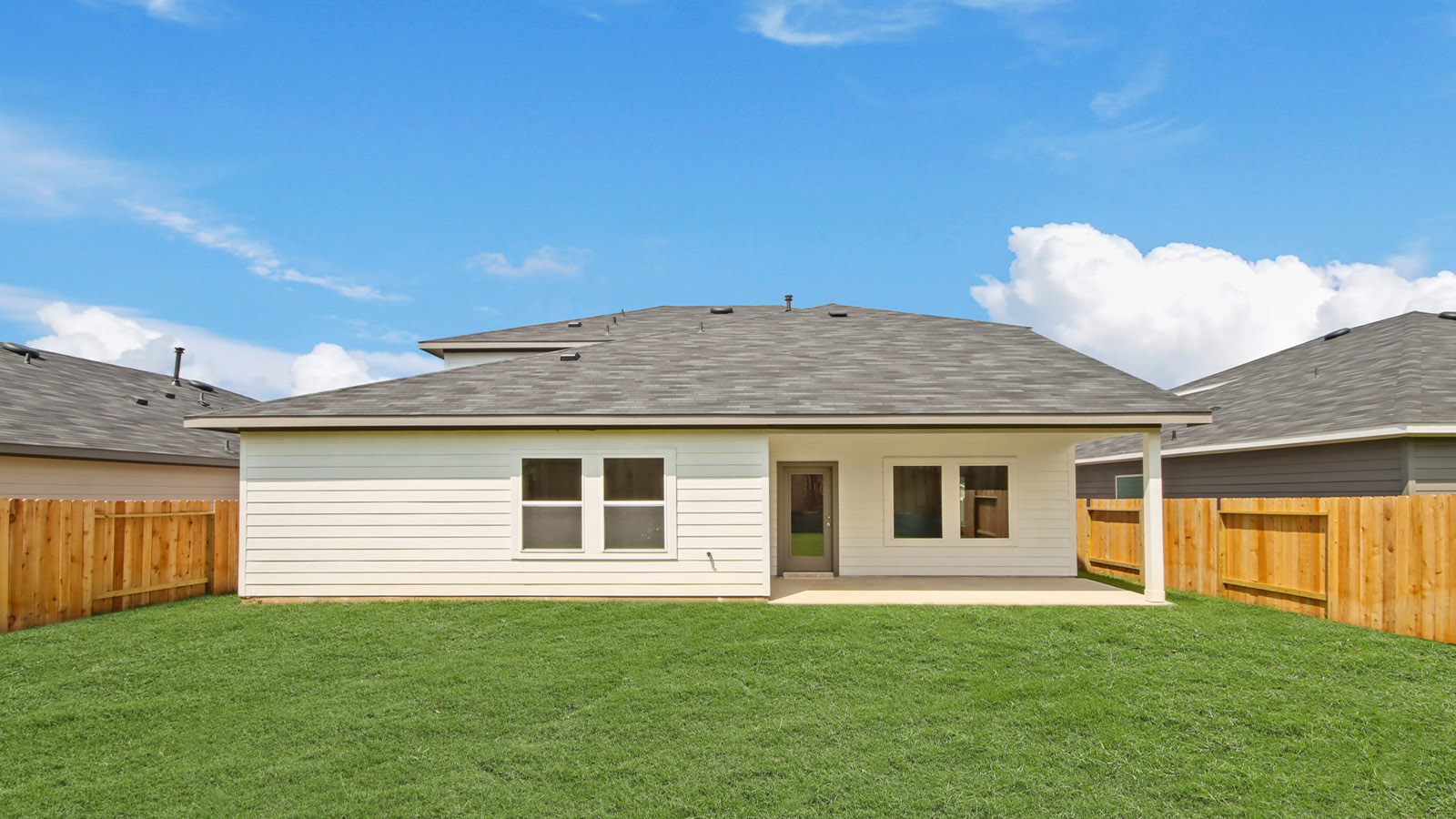 Fully Landscaped backyard