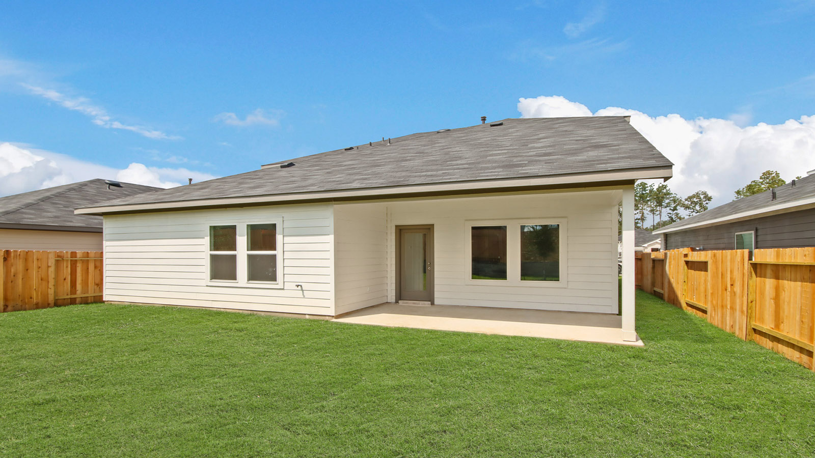 Fully Landscaped backyard