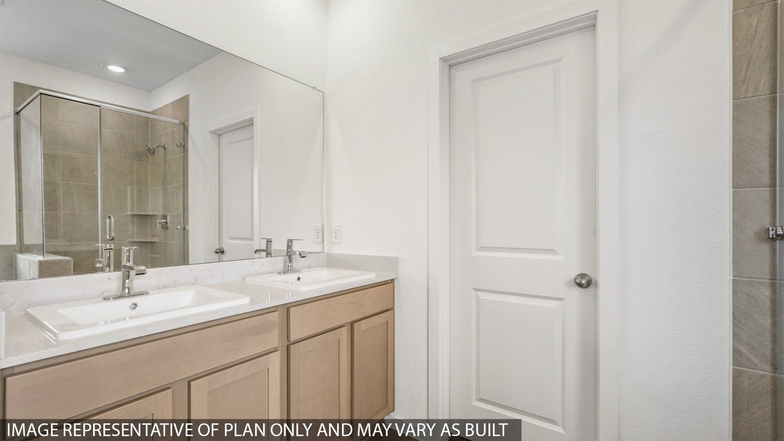 Primary bathroom with tub and shower